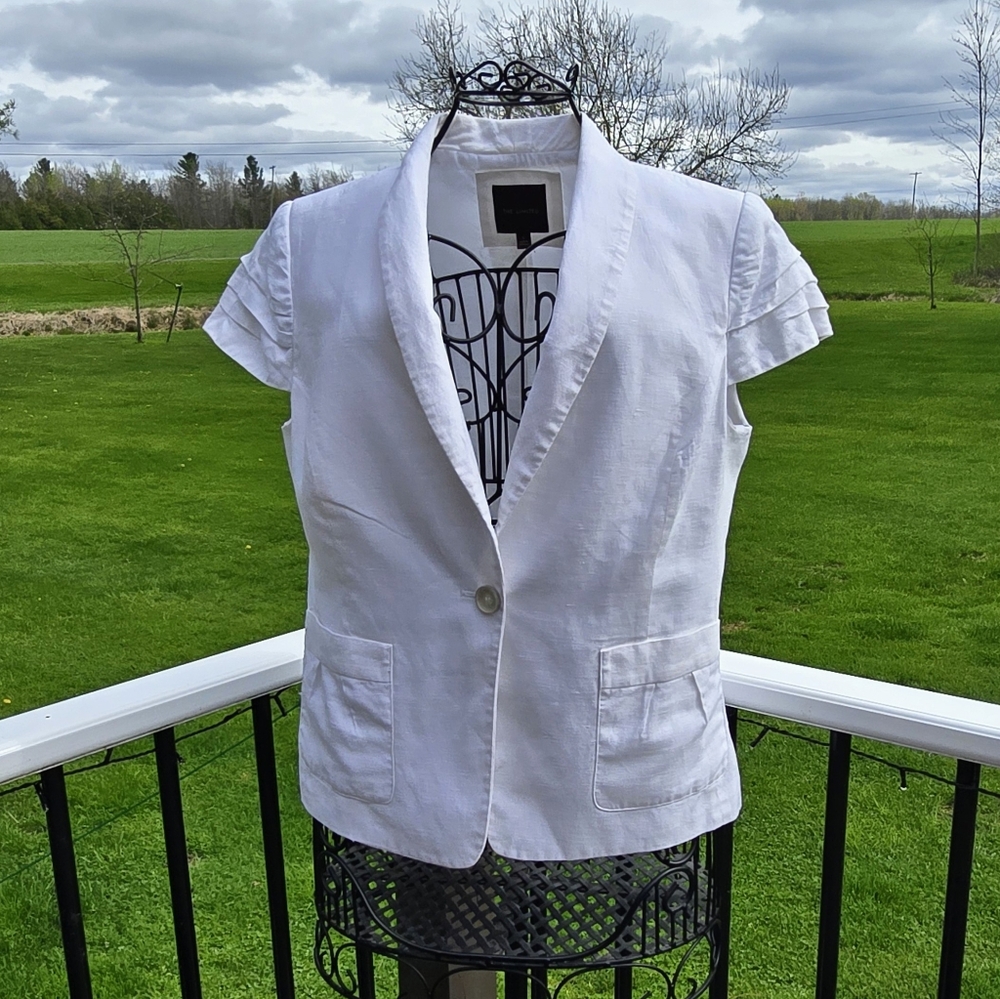 The Limited White Suit Jacket, EUC